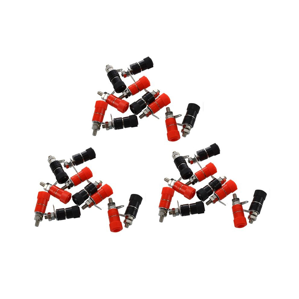 30 Pcs 3.8Mm Thread 4Mm Banana Plug Socket Binding Post Replacement 4713935009784
