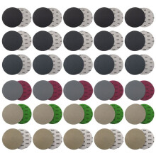 60 Pcs 6 Inch Wet Dry Sanding Discs,6 Inch Sanding Discs Hook and Loop,800/1000/1500/2000/3000/5000 Grit Silicon Carbide