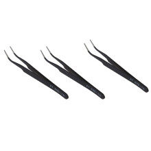 3X Curved Tweezers Jewelers  Hobby Beading Hand Tool