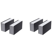 60 Pack C Channel Magnetic Label Holders 1 x 3 in with Magnets Magnetic Name Tags Tool Box Labels for Metal Whiteboard