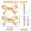 2pcs Gold Brass Bow Dresser Knobs, Vintage Bow Shape Drawer Pull Handles for Cabinet, Wardrobe, Kitchen 7
