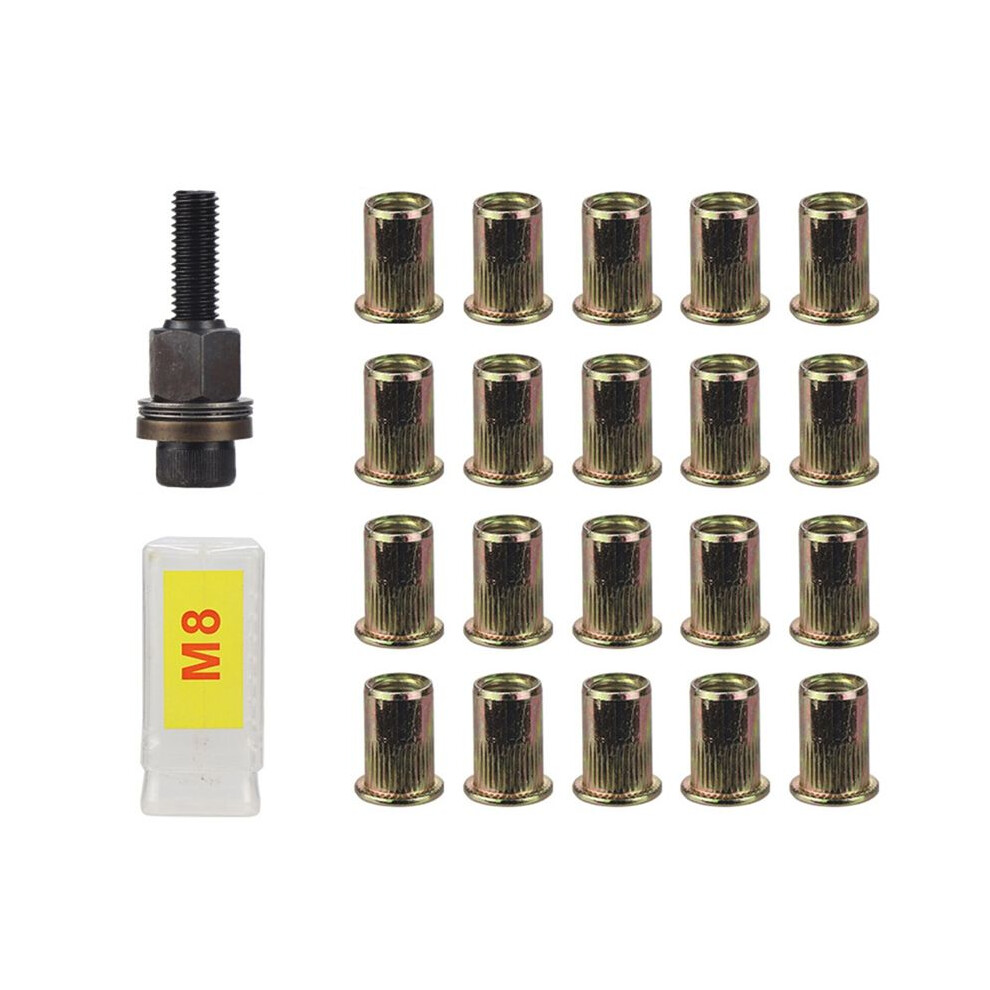 Tauoh 21Pcs Rivet Nut Tools Hand Rivet Nut Simple Installation Manual Riveter For Rivnuts Tools For Nuts M8