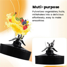 Blade Blender Parts for Nutri for ,7 Fins Extractor Blades Replacement Fit for Auto IQ BL480 488W Mor -Sturdy