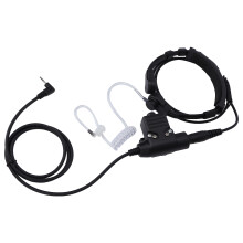 U94 PTT-Headsetsystemadapter für 2,5 mm Walkie-Talkies, Schwarz