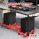 Adjustable Mobile CPU Stand with Wheels, Ventilated Under Desk PC Tower Stand with Lockable Casters (Red) 2