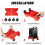 Adjustable Mobile CPU Stand with Wheels, Ventilated Under Desk PC Tower Stand with Lockable Casters (Red) 3