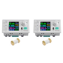 2X RK6006 Digital Control Power Supply Buck Converter 60V 6A 4 Digit COMM Verstelbare Naar Step Down Voltage Bench