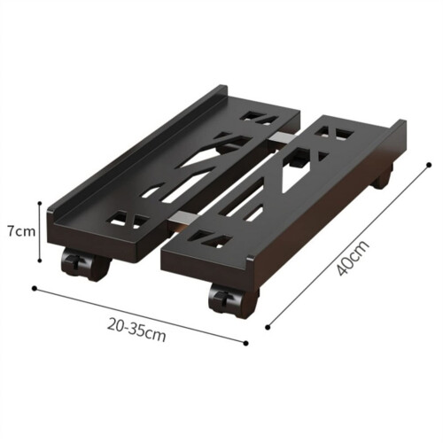 Adjustable PC Tower Stand with Wheels, Metal CPU Stand for Desktop Case, Locking Casters and Durable Support 1