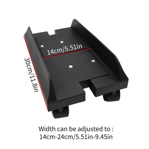 PC Tower Stand with 360 Rotating Wheels, Adjustable CPU Holder for Better Airflow and Dust Protection 1