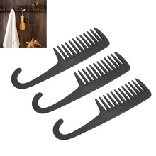 3Pcs ABS Shower Comb with Hook – Detangler Hair Loss Reducer, 22x6cm