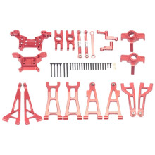 Conjunto de Blocos de DireçãO de BraçO de SuspensãO de Metal para MJX  Go 16207 16208 16209 16210 H16 1/16 RC Car Upgrade Parts Kit, 1