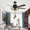 8Pcs Ceiling Fan Pull Chain Set,Bulb and Fan Pattern Pull Chain Extension Fan Pull Chain Pendant 12 Inch(Antique Bronze) 4