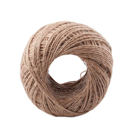 6pcs 100 Meter - Natural Textured Hessian Jute Twine String 1mm
