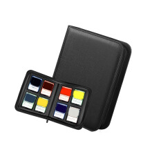 160 Capacity PU Leather Trading Card Binder For-Black