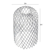 6 Pièces Filtres de Garde de Gouttière de Toit 3 Pouces élargissent la Crépine de Filtre En Aluminium Anti-Blocage Des Feuilles Draine Les DéBris