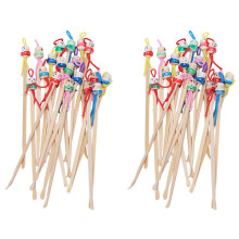 Bamboo Japanese Doll Ear Wax Pick Spoons Earwax Remover 40Pcs