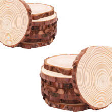 20 Stück Kiefer Holzspäne Geschnittene Stücke Holz Log Sheet Rustikale Hochzeitsdekor Party Mittelstücke