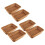 6 Pcs Rectangular Basket for Table Or Counter Display for Bread,Fruits and Vegetables Wicker Baskets for Markets,Bakery 1