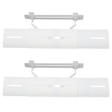 2X Adjustable Air Conditioner Cover Windshield Air Conditioning Baffle Shield Wind Guide