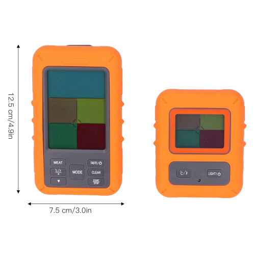 Wireless Meat Thermometer with 4 Probes, LCD, -20~300C, 328 ft Range 2