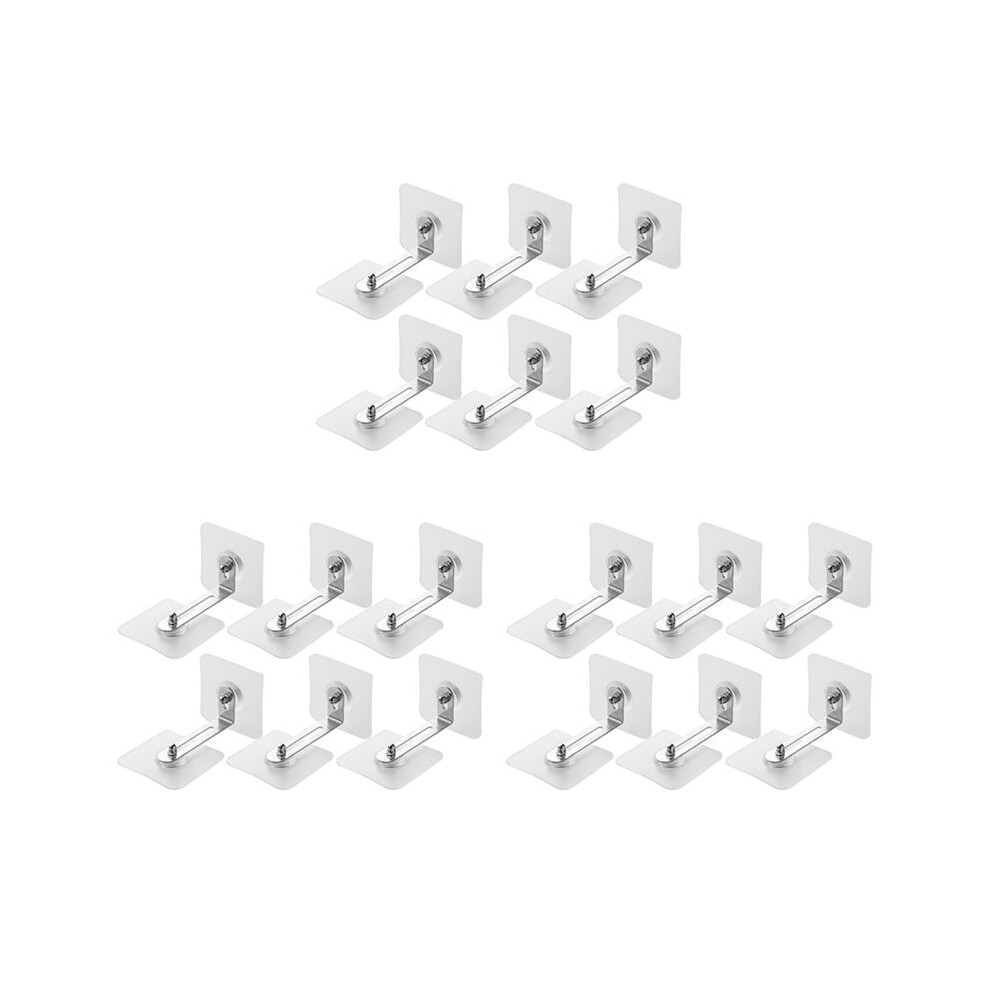 Furniture Anchors Wall Anchors, Anti Tip Furniture Anchors No Drill, Adhesive Furniture Wall Anchors for Baby 18 Pcs