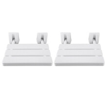 2X Asiento de Ducha Montado En la Pared Baño Asiento de Ducha Plegable Baño de Playa Baño Taburete de Ducha Inodoro Silla de Ducha