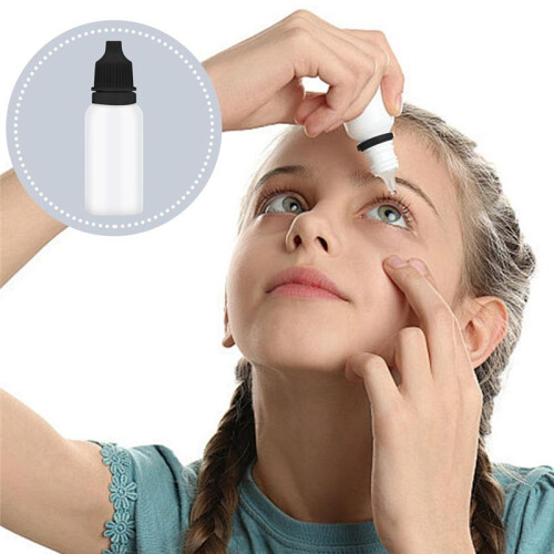 50Pcs Small Empty Squeeze Dropper Bottles Plastic Thin Tip Dropper Bottles 15ML Portable Squeezable Liquid Dropper Black 2