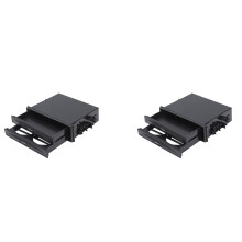 2X Universal Juego de Bolsillo de Radio de Din Doble de Ajuste de Tablero de Coche Caja de Almacenamiento Sostenedor de Copa de Beber