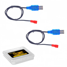 3.7V LiPo Battery Charger Cable with JSTcompatible Connector, Fast USB Charging for RC Drones Cars and Boats