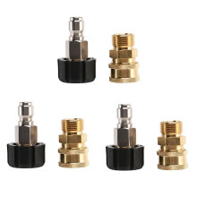 3X Conjunto de Adaptadores para Lavadora de Alta PressãO Kit de ConexãO Rápida, Métrico M22-15mm, TWIS292