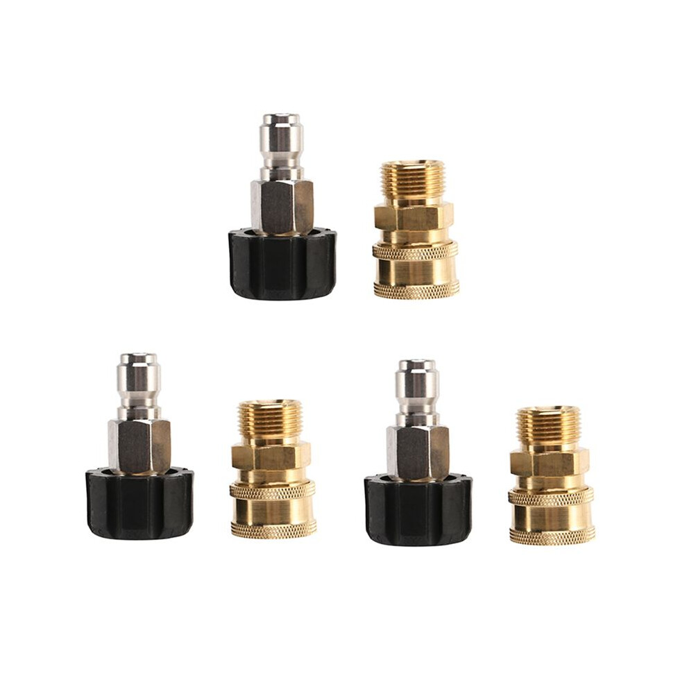 3X High Pressure Washer Adapter Set Quick Connect Kit, Metric M22-15Mm, Twis292 6032519396026