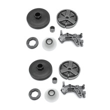 2X Clutch Sprocket Rim Drum for Chinese 4500 5200 5800 45Cc 52Cc 58Cc Oil Pump Worm Gear Bearing Kit Chainsaw