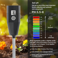 Soil PH Meter PH Moisture Meter Soil Humidity Tester for Garden Potted Vegetable Greenhouse Planting Detector B