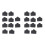 Ethernet Hub Port RJ45 Anti Dust Cover Cap Protector Plug 20Pcs Black 1
