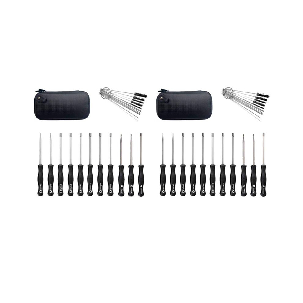 22Pcs Carburetor Adjustment Screwdriver Tool Kit With Carb Cleaning Needles Brushes Fit For Common 2 Cycle Carburator 6033158078229