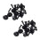 100Pcs  Lined with Fasteners Rivet Snaps Decorative Panel Snaps Suitable for 1
