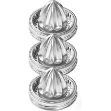 3Pcs Mason Jar Juicer Lid, 304 Stainless Steel Manual Citrus Juicer Squeezer Hand for 86mm Wide Mouth Mason Jar