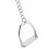 2Pcs Simple Elegant Design Western Stirrup Keychain Key Ring Hanger Tool 8
