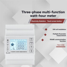 TAC4300 Digital Wattmeter Electricity Electric Consumption Meter Voltmeter Modbus RS485 Guide Electric Meter