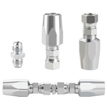 4-Teiliges Hydraulik-Armaturenset, Wiederverwendbares Reparatur-Armaturenset für Hydraulikschläuche, 1/2 Zoll, 3/8 Zoll, 1/4 Zoll