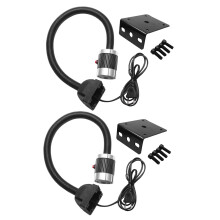2X 220V 9W LED Machine Work Lamp 50cm Gooseneck Industrial Cnc Machine Lathe Tool Light Milling Machine Light EU Plug