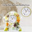 4Pcs Clock Parts for Clock Resin Mold,Clock Pieces for Clock Epoxy Casting Resin Mold 4