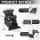 4 Pack Folding Brackets, Self-Lock Hinge with Screws for Folding Table Legs, Lock Extension Support Bracket Bed Legs 7