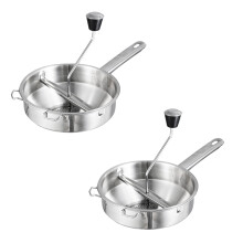 2X Molino Rotativo de Alimentos de Acero Inoxidable Perfecta para Hacer Puré O Sopas de Verduras Tomates Herramientas Creativas para El Hogar