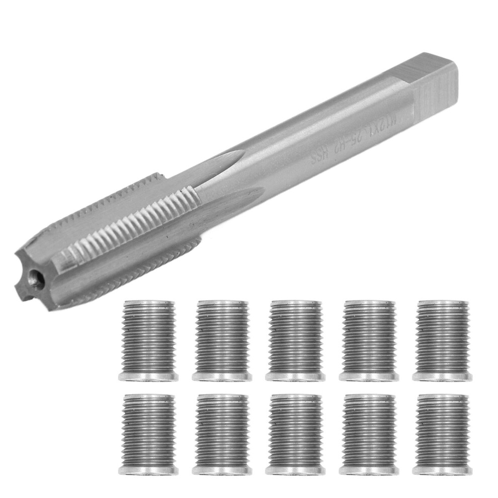 Spark Plug Thread Repair Kit M10x1.25 & M12x1.25 Tap For Automotive Repairs 7631390493047