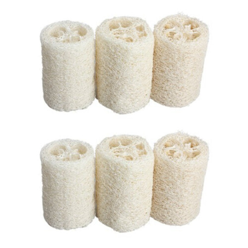 6PCS Naturel Luffa Douche Eponge Scrubber (Large)