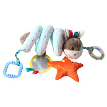 Baby Stroller and Car Seat Hanging Toys with Mirror Rattle Teether for 012 Month Infants