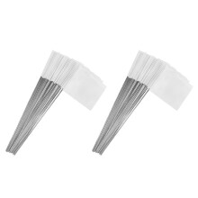 100Pack Marking Flags, White Yard Flags 15x4x5Inch, Flags, Lawn Flags Markers, Irrigation Flags, Landscape Flags
