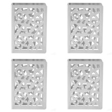 4X Napkin Holder Stainless Steel Tabletop Napkin Holder Paper Towel Rack Metal Upright Napkin Holder