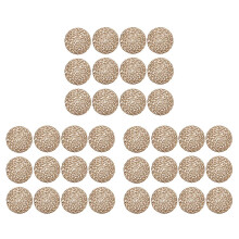 Round Paper Woven Placemats,Decorative Rope Mesh Place Mats for Dining, Party and Wedding 36PCS